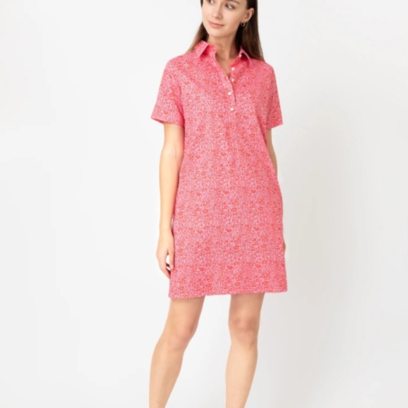 ANN MASHBURN Dresses & Skirts - Ann Mashburn Liberty fabric short-sleeve popover dress, sz S